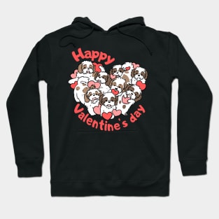 Happy valentines day cute shih tzu heart gift for valentines day Hoodie